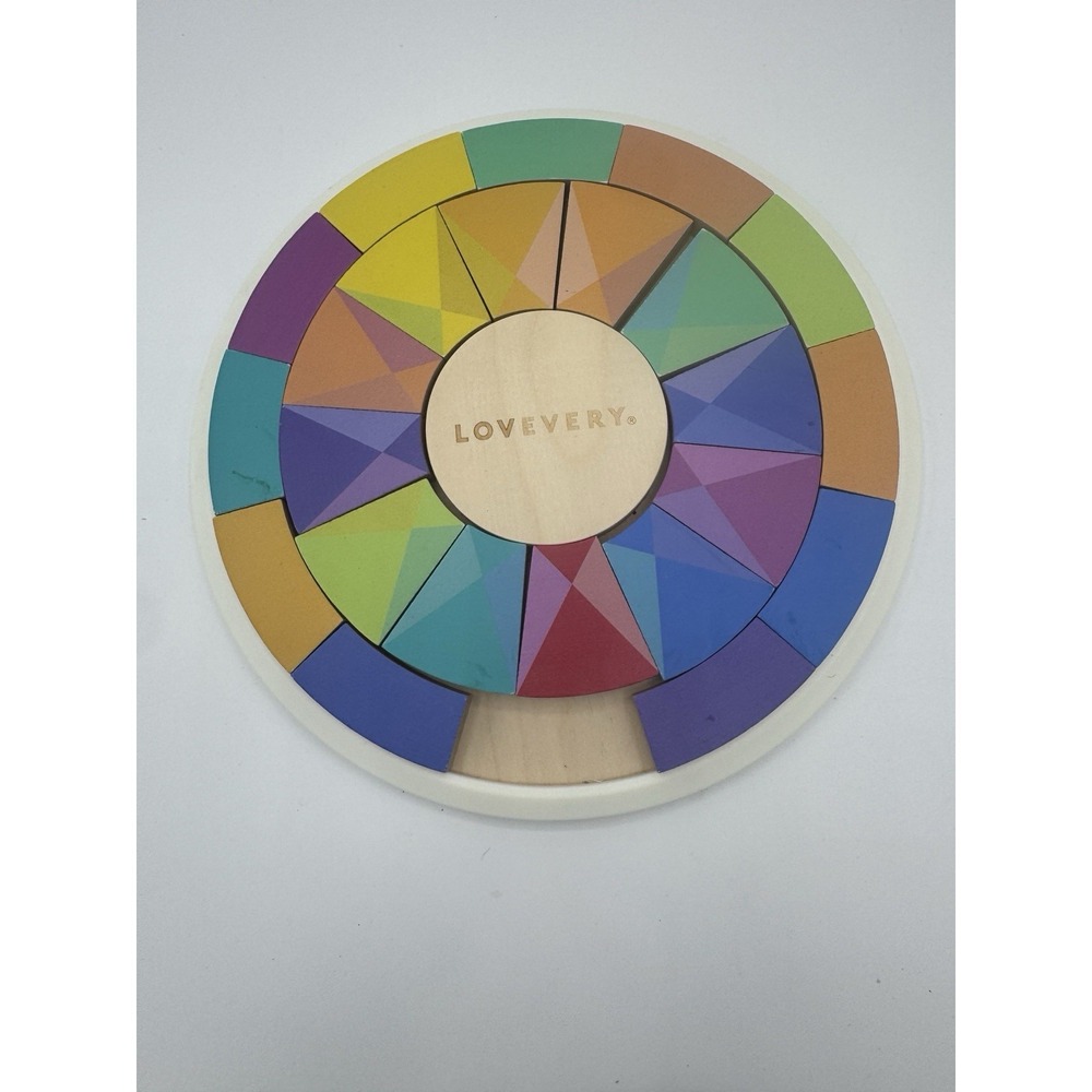 Lovevery Wooden Color Wheel Puzzle Montessori Missing One‎ Piece